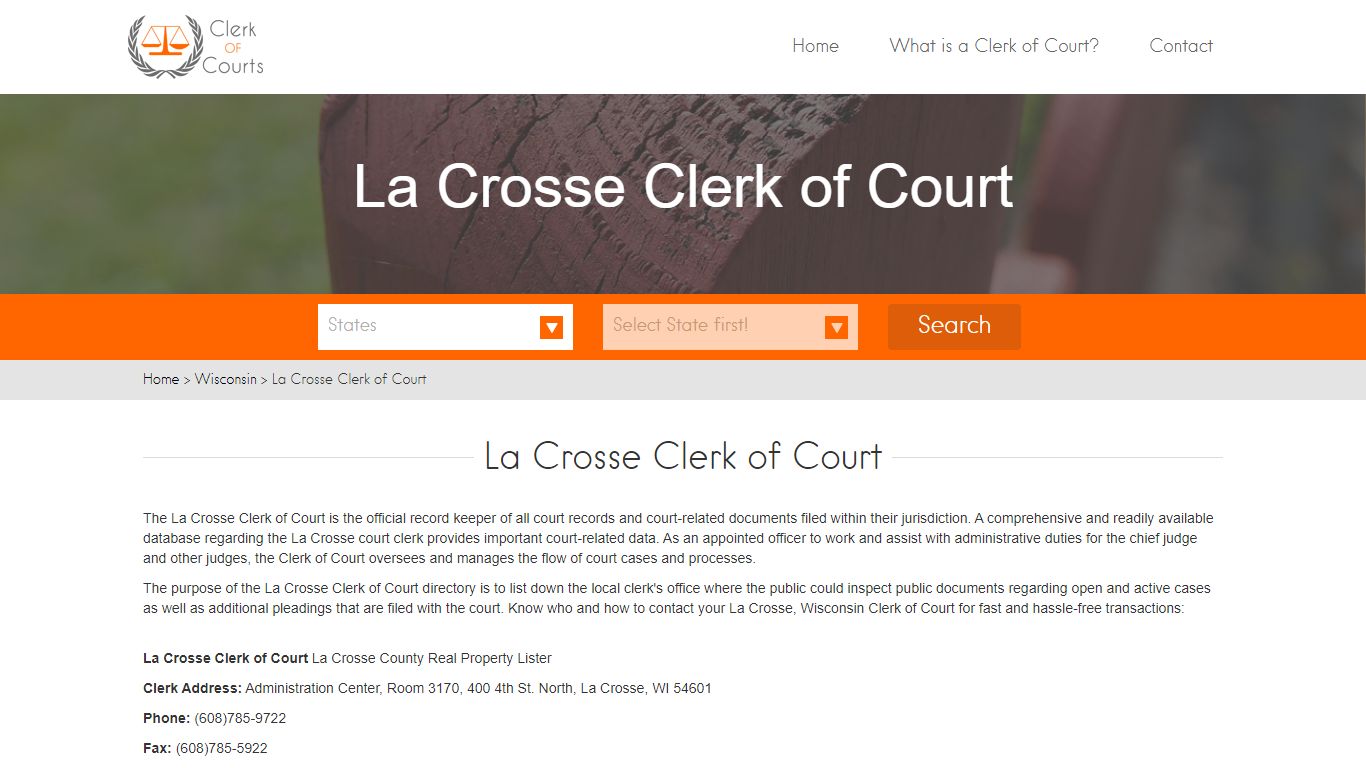 La Crosse Clerk of Court