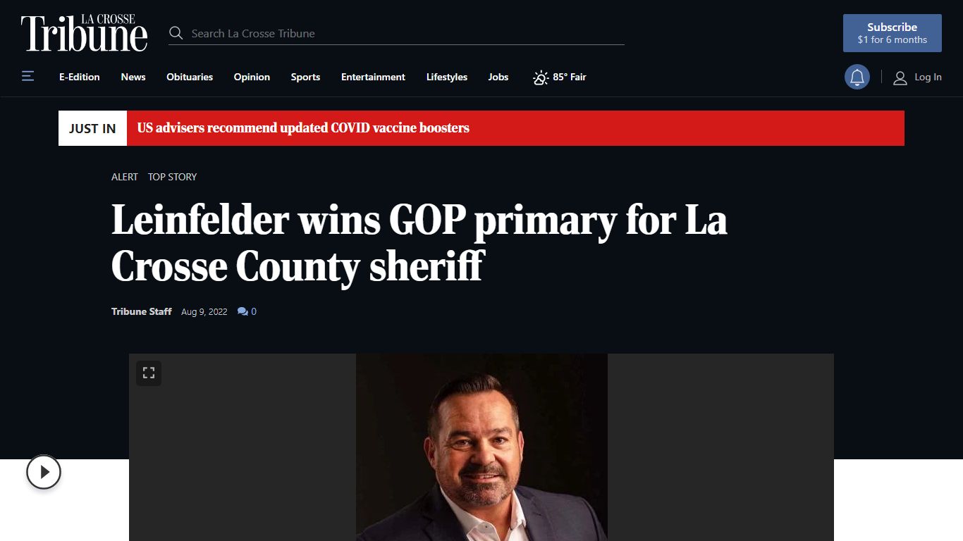 Leinfelder wins GOP primary for La Crosse County sheriff